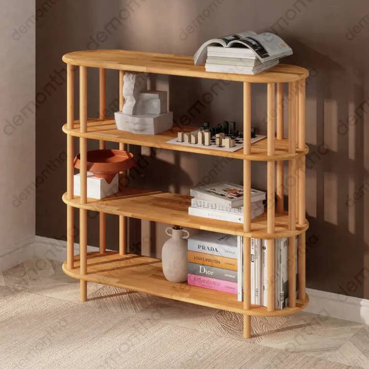 Estantería Minimalista de Madera de Kioto con 4 Estantes para venta al por mayor de Tomruque