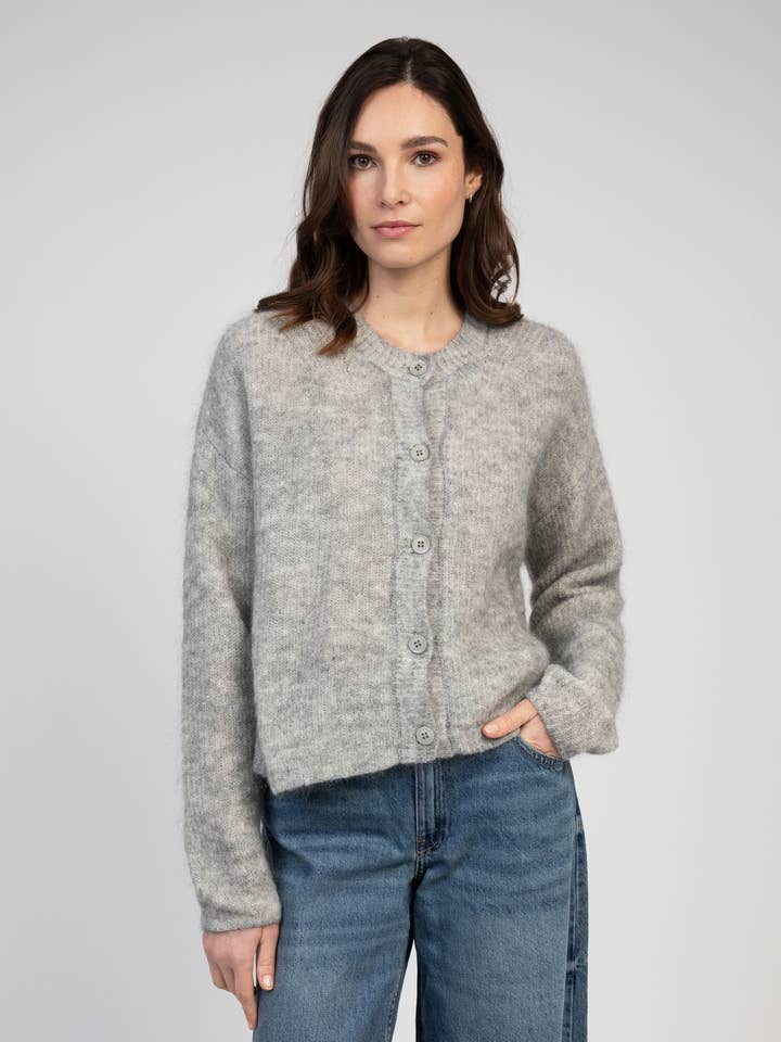 BRENAN VEST grey ch for wholesale by Maison Anje