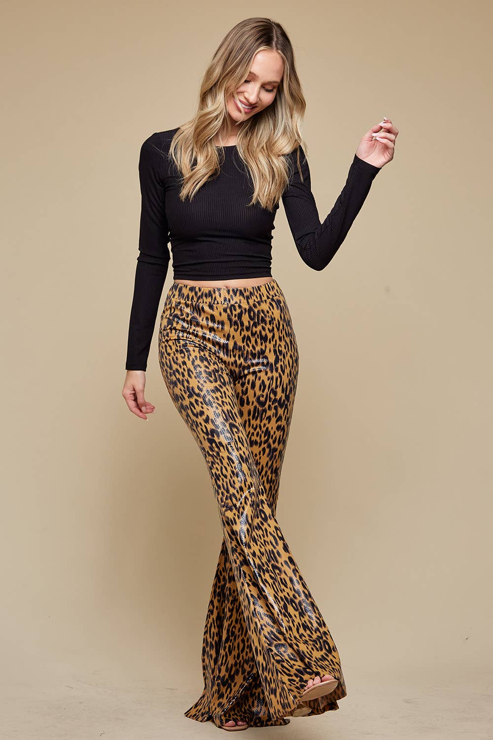 Saints & Hearts – Engroshandel Bukser - Dame – SP6111AK SENNEP DYR PRINT KLOKKE BUNDE8