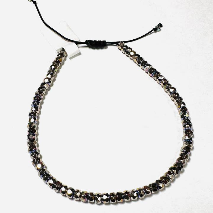 Pulseira Amizade Ajustável/Pulseira Amizade em Vidro 2-5 MM Pulseira ou tornozelo por atacado de Janine’s Jewelry Design