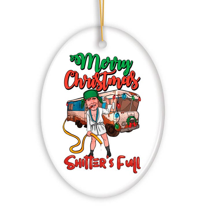 OrnamentallyYou - Wholesale Ornament - Cartoonish Merry Christmas Shitters Full Ornament