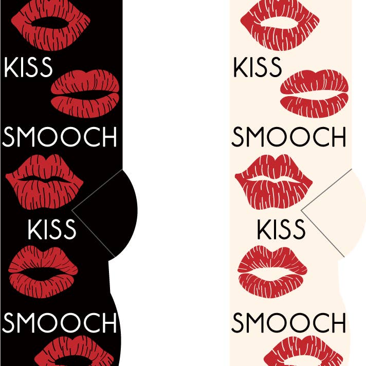 Kiss & Smooch Socks for wholesale by FOOZYS Fun Socks