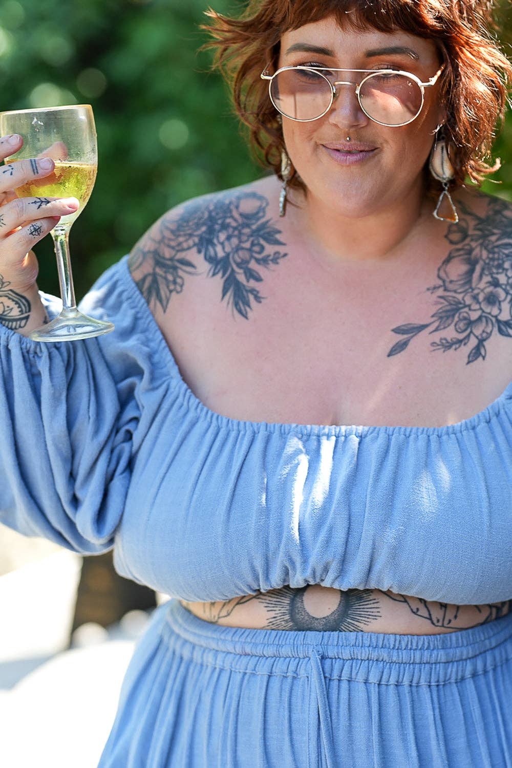 Jinx the label - Wholesale Blouse - Women's - Eve Long Sleeve Top - Periwinkle2