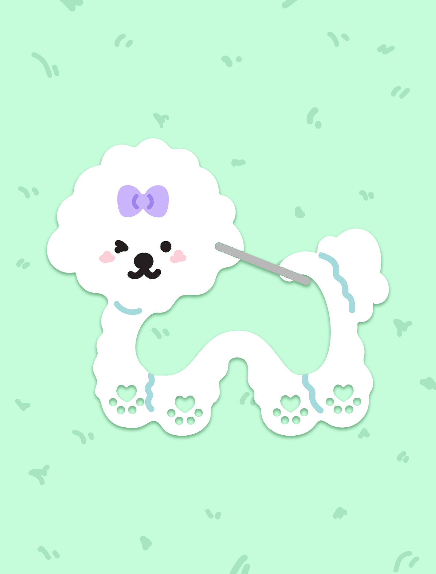 Cambrasine - Wholesale Keychain - Women's - Puppy Pal Acrylic Carabiner7