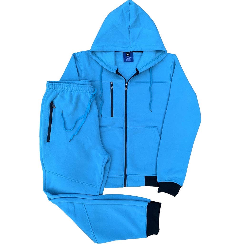 Royal Threads – Engroshandel Træningsdragt – til mænd – Mænds 2-delt Jogger stil Fleece Sweatsuit7