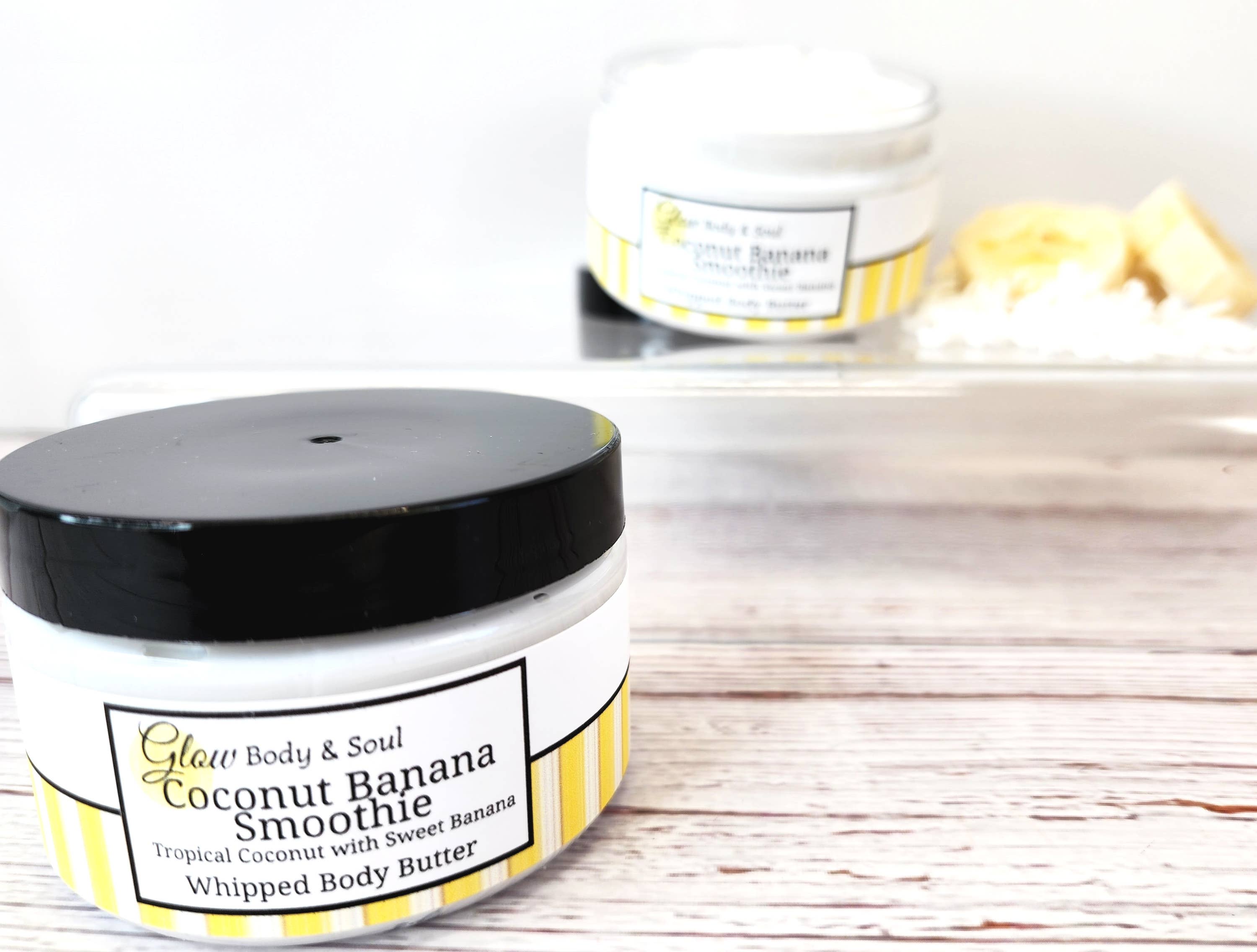 Glow Body and Soul - Wholesale Body Balm/Butter - Coconut Banana Smoothie Body Butter2