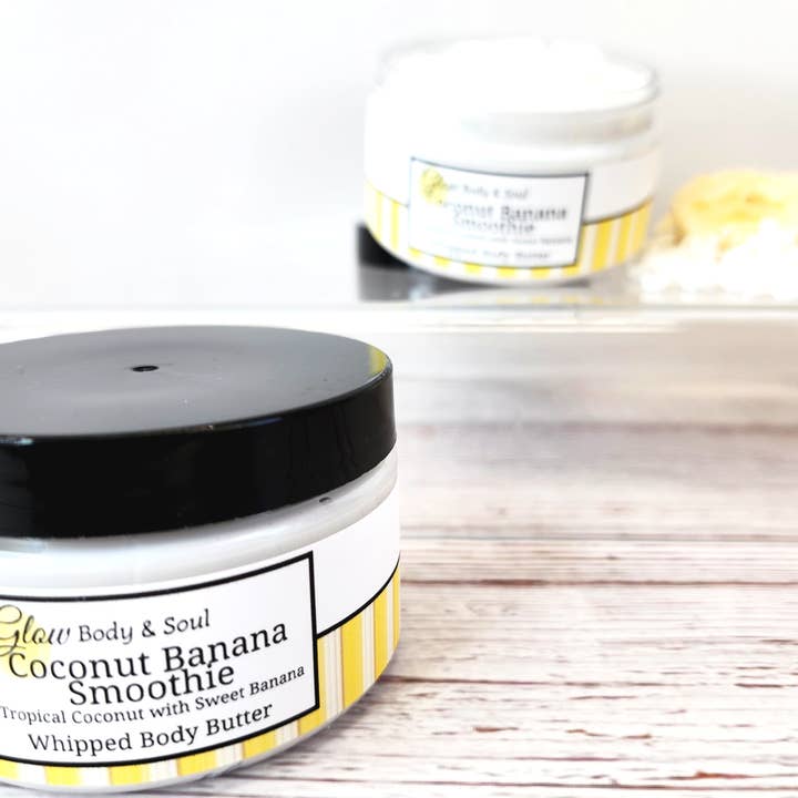 Glow Body and Soul - Wholesale Body Balm/Butter - Coconut Banana Smoothie Body Butter2