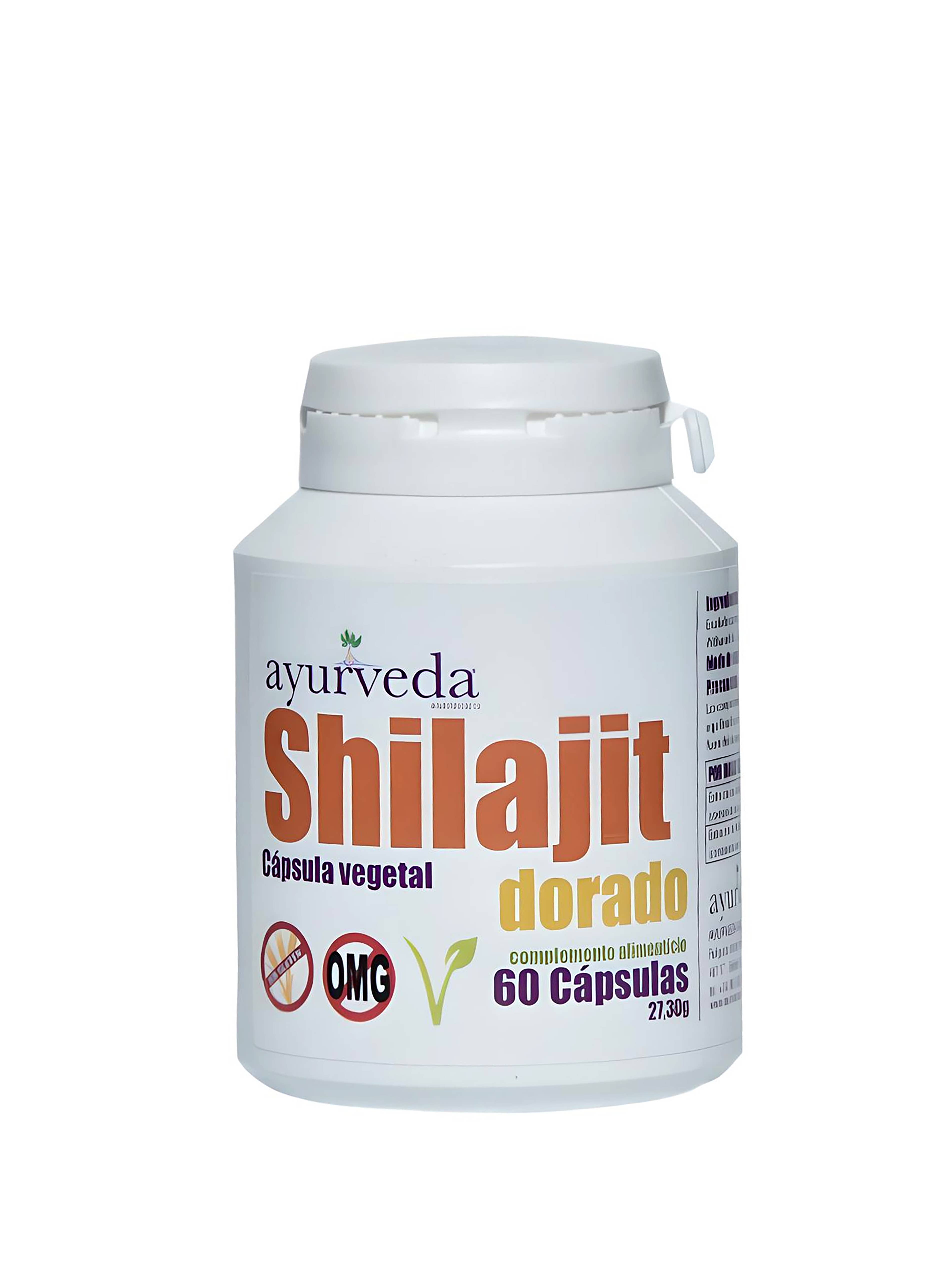 Ayurveda Auténtico – Großhandel Nahrungsergänzungsmittel/Vitamin zum Einnehmen – Shilajit Gold 60 Kapseln