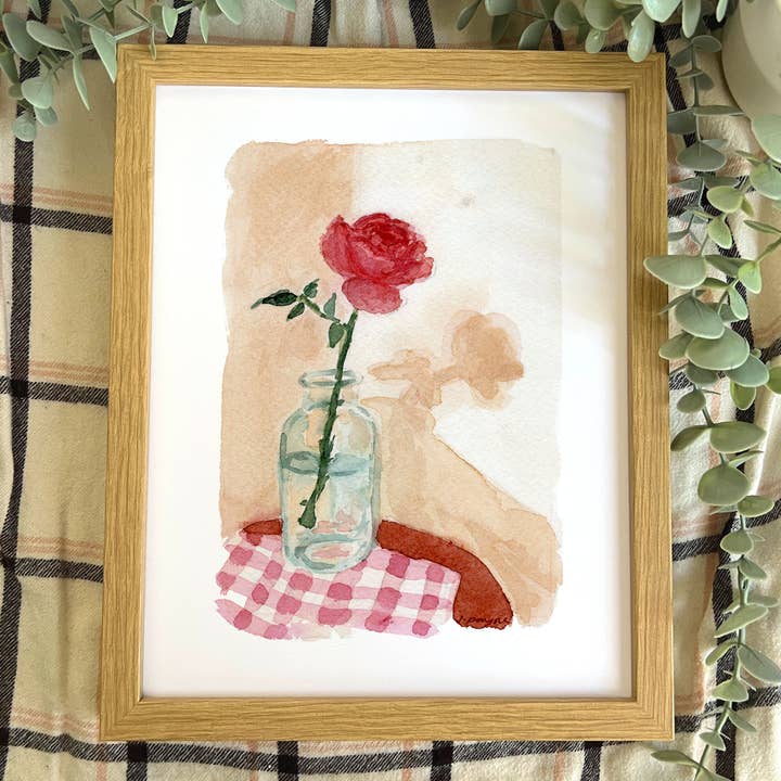 Sunday Rose | Art Print for wholesale by Janine Payne Illustrations