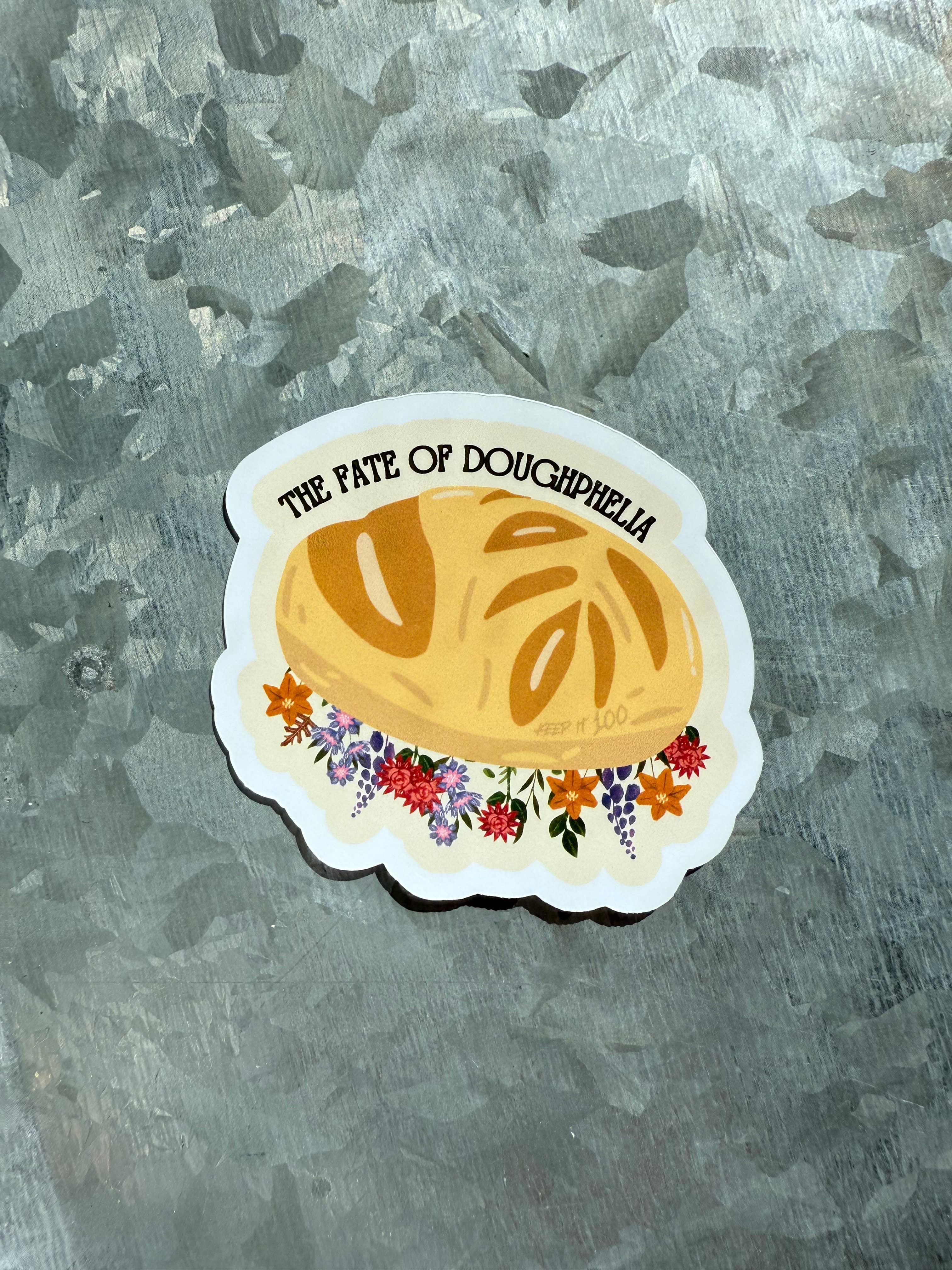Typo Lettering Co - Wholesale Sticker - Fate of Doughphelia bread pun waterproof sticker|TS12