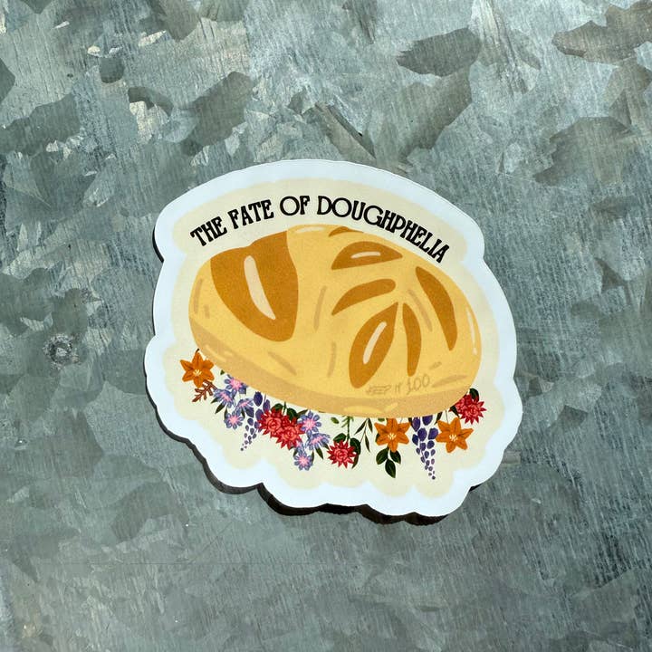 Typo Lettering Co - Wholesale Sticker - Fate of Doughphelia bread pun waterproof sticker|TS12