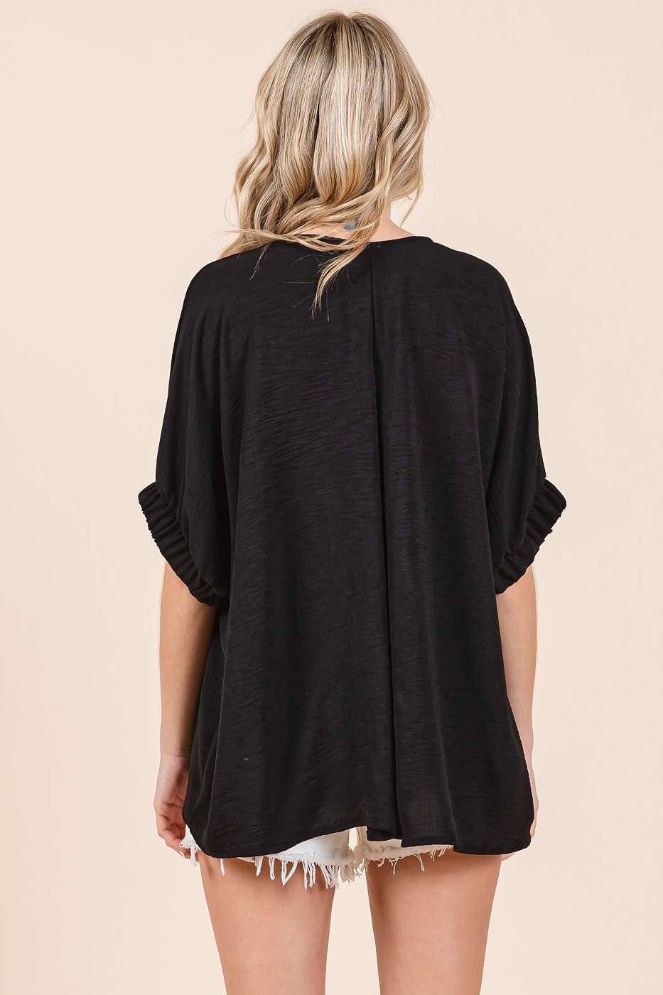 mittoshop – wholesale Blus - Dam – DOLMAN ELASTISK ÄRM ÖVERDIMENSIONERAD TOPP17
