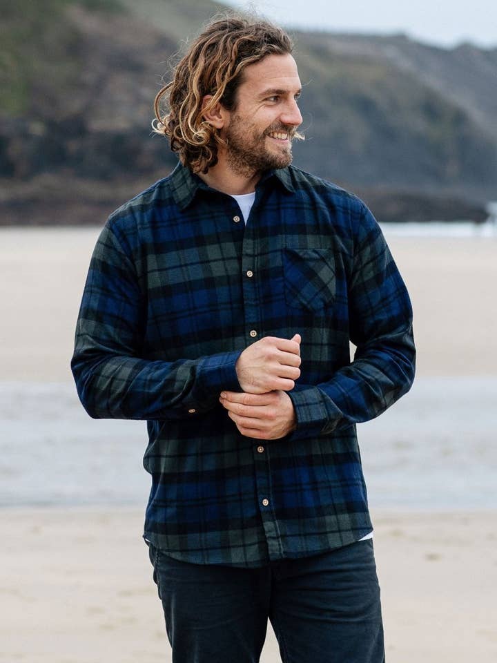 Chemise en flanelle biologique pour homme pour la vente par Rapanui Clothing