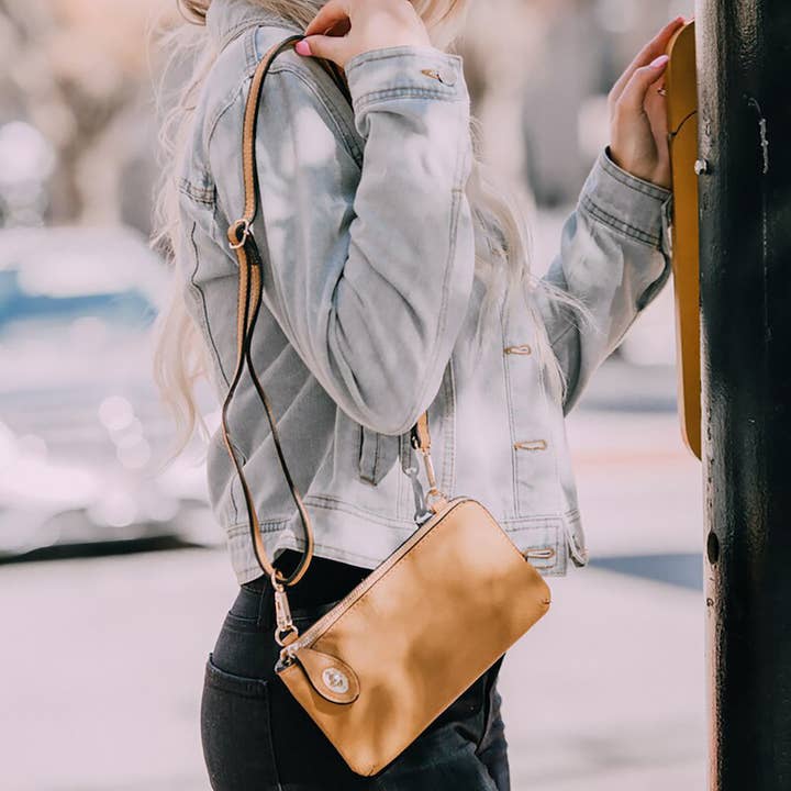 Jen & Co. - Venta al por mayor Bandolera - Mujer - M1818 Kendall bandolera/muñequera con cierre giratorio