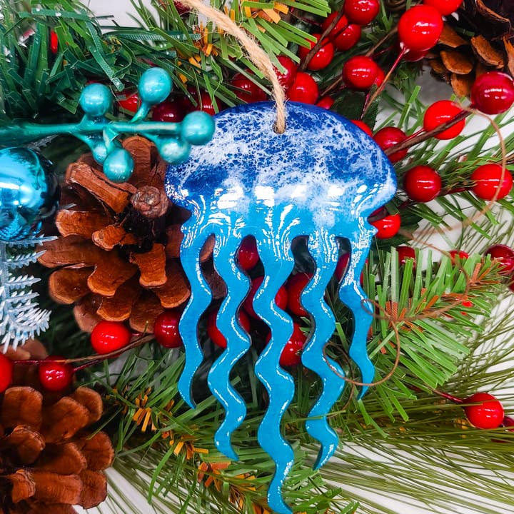 JEMS of the Sea - Wholesale Ornament Set - Sampler Set-16 Handmade Resin Ocean/Beach/Sealife Ornaments