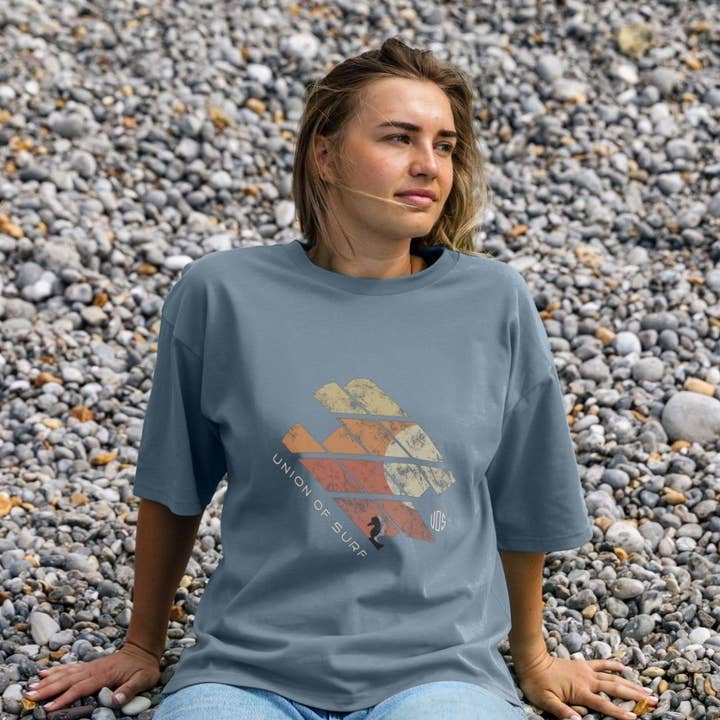Womens Oversized Sunset T-shirt for wholesale by Union of Surf