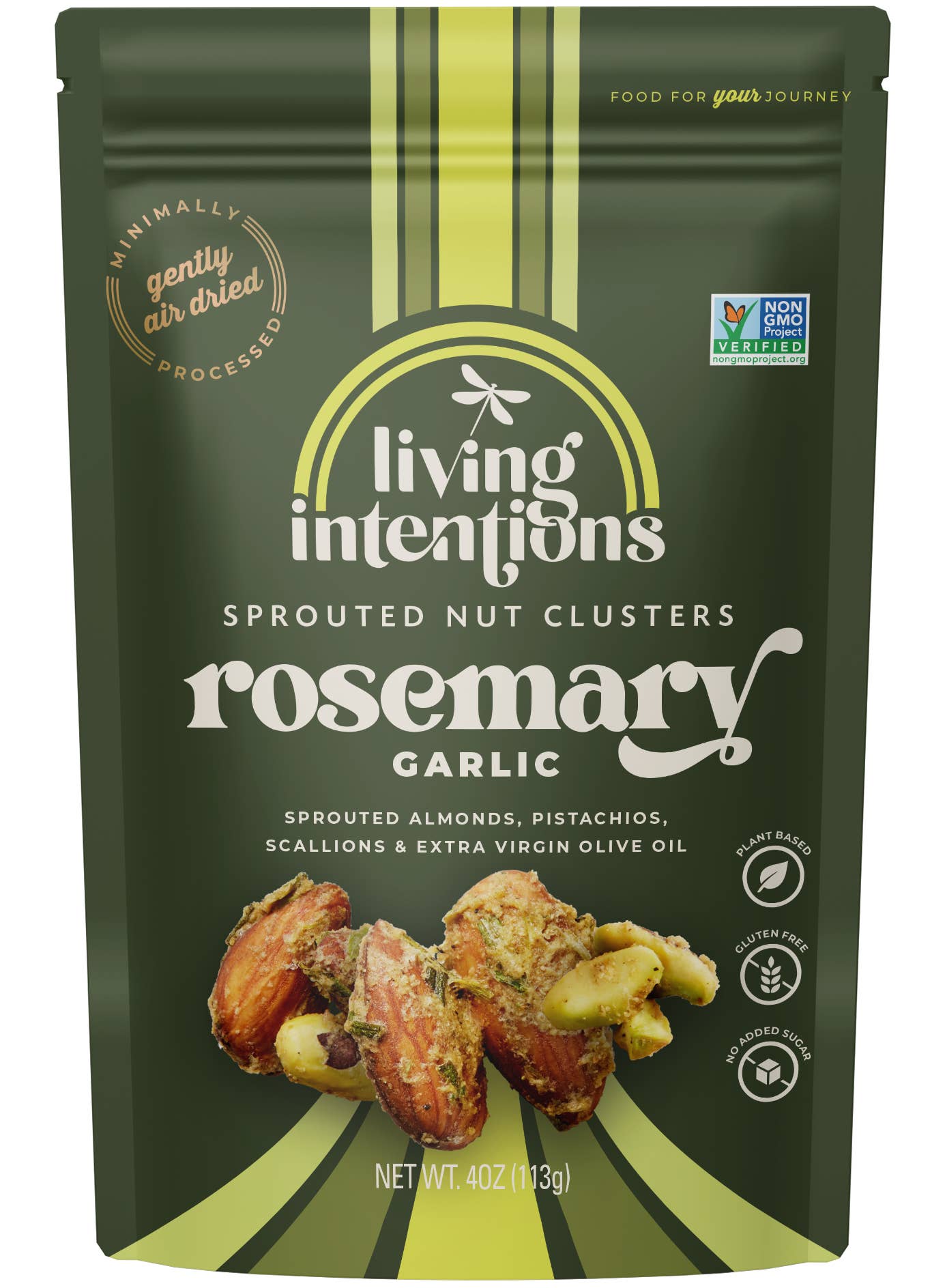 Living Intentions - Wholesale Nuts - 4oz Superfood Nut Blend - Rosemary Garlic