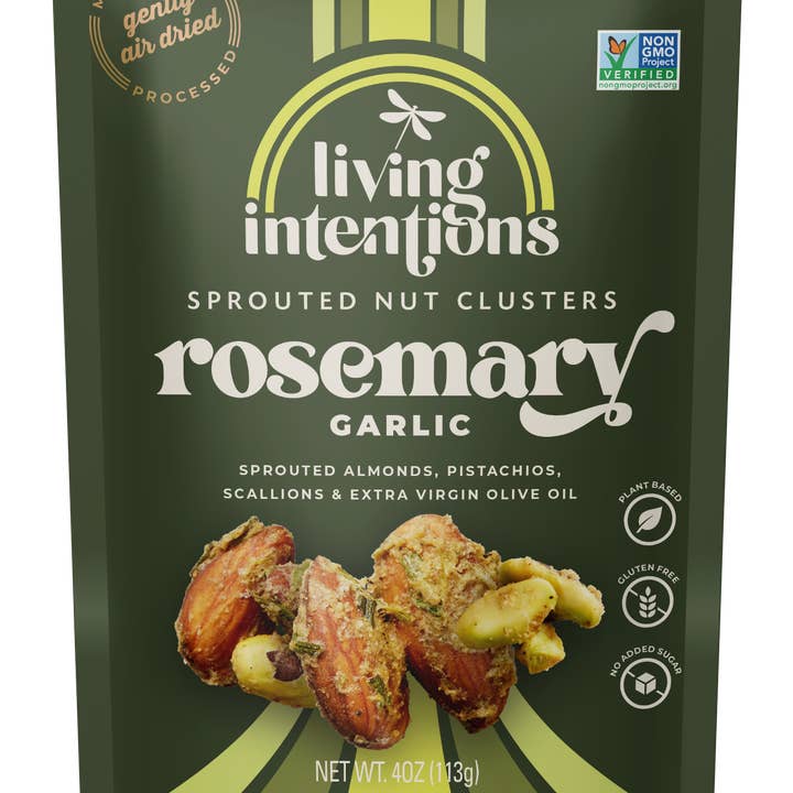 Living Intentions - Wholesale Nuts - 4oz Superfood Nut Blend - Rosemary Garlic0
