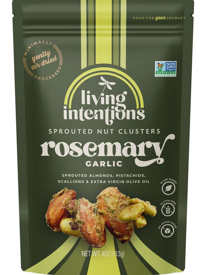 4oz Superfood Nut Blend - Rosemary Garlic for wholesale by Living Intentions