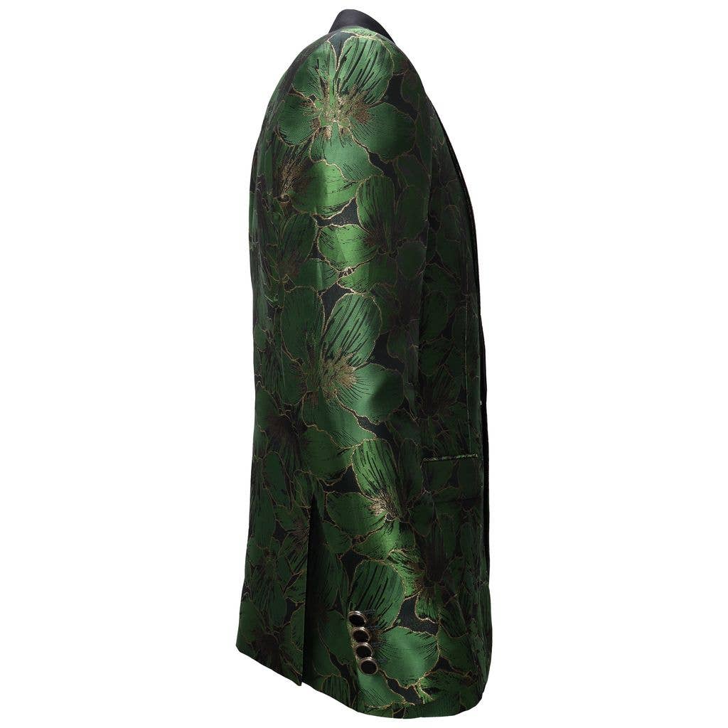 Midnight Bloom Jacquard Blazer GREEN GOLD for wholesale on Faire1