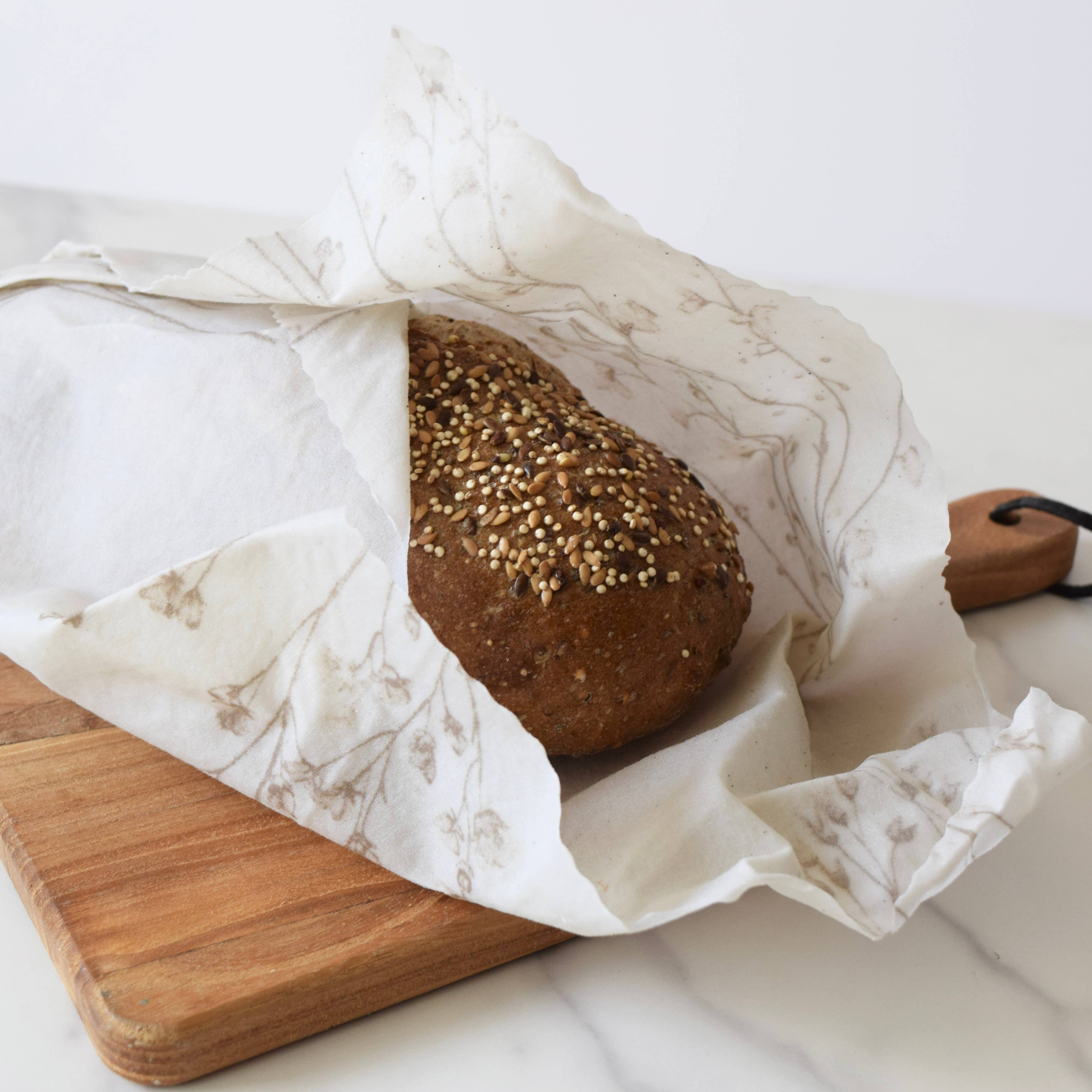 Lou Bees - Wholesale Food Storage Wrap/Bag - Edited Life Organic Beeswax Wrap – Natural Cotton Singlet 6