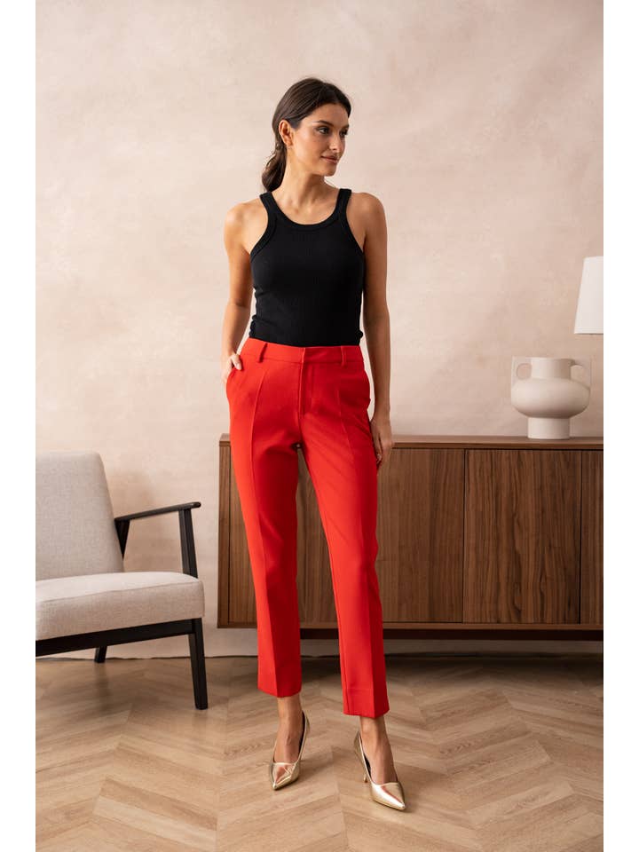 Attentif Paris - Wholesale Broek - Dames - Attentif Paris tijdloze high-waisted sigarettenbroek15