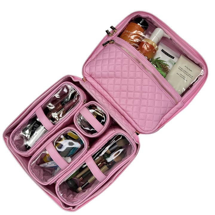 PurseN (new) - Venta al por mayor Bolsa para maquillaje - NUEVO Mini Estuche de Maquillaje Diva - Cuarzo Rosa