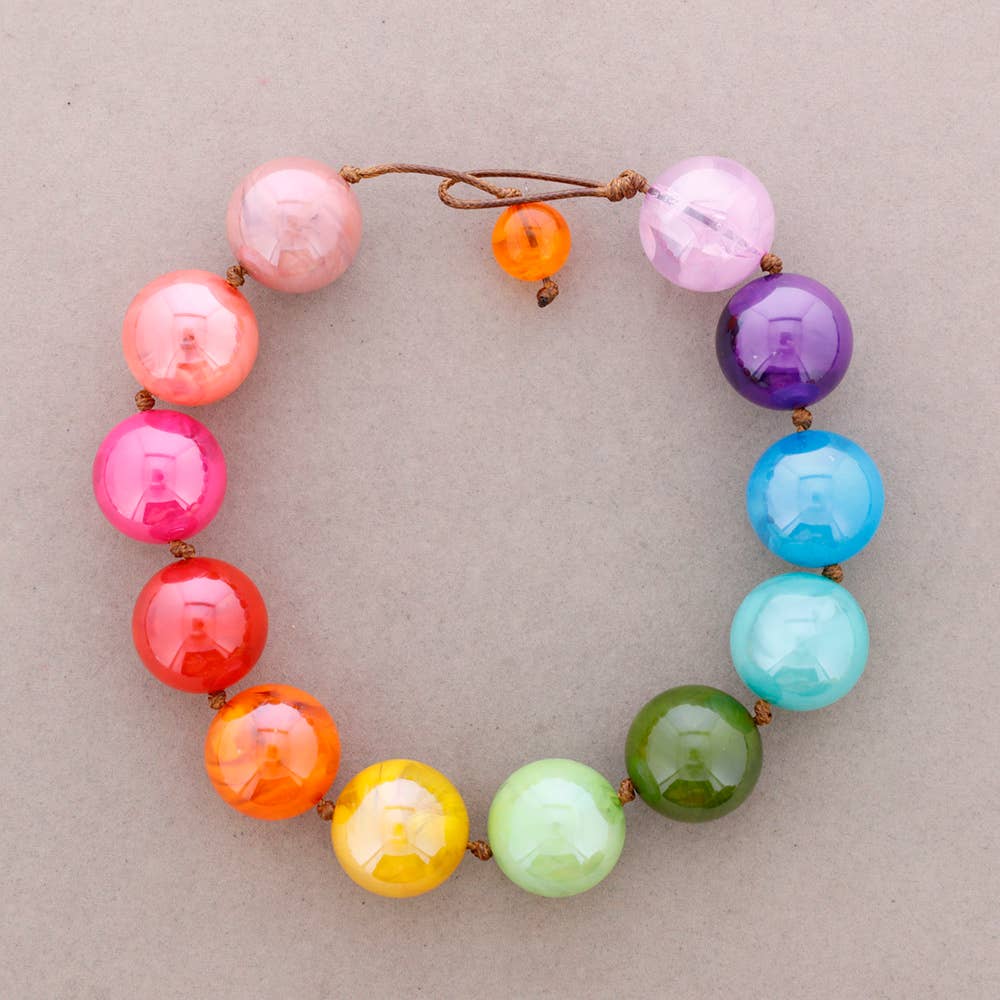 Sonata - Wholesale Beaded/Pearl Necklace - Choker Beaded Resin Balls (B)4