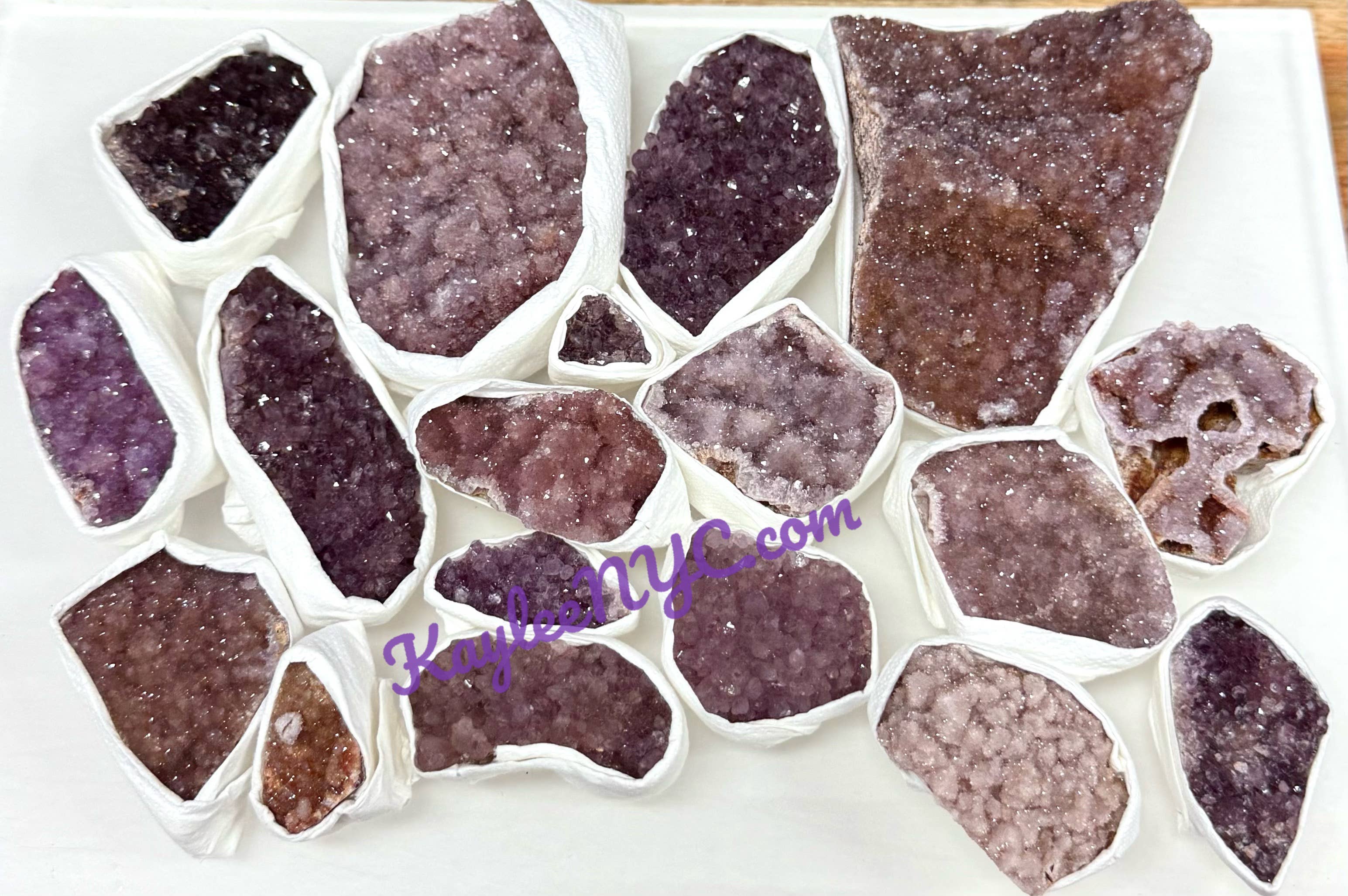 KayleeNYC - Wholesale Spiritual Stone/Crystal - 2 lb Natural Amethyst Cluster from Turkey Raw Crystal4