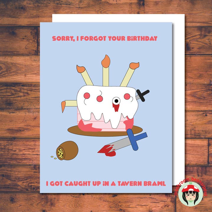 Sorry I forgot your birthday for wholesale by Mushroombeansprout