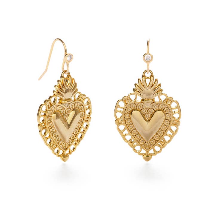 Boucles d'oreilles Flame of Love pour la vente par Amano Studio