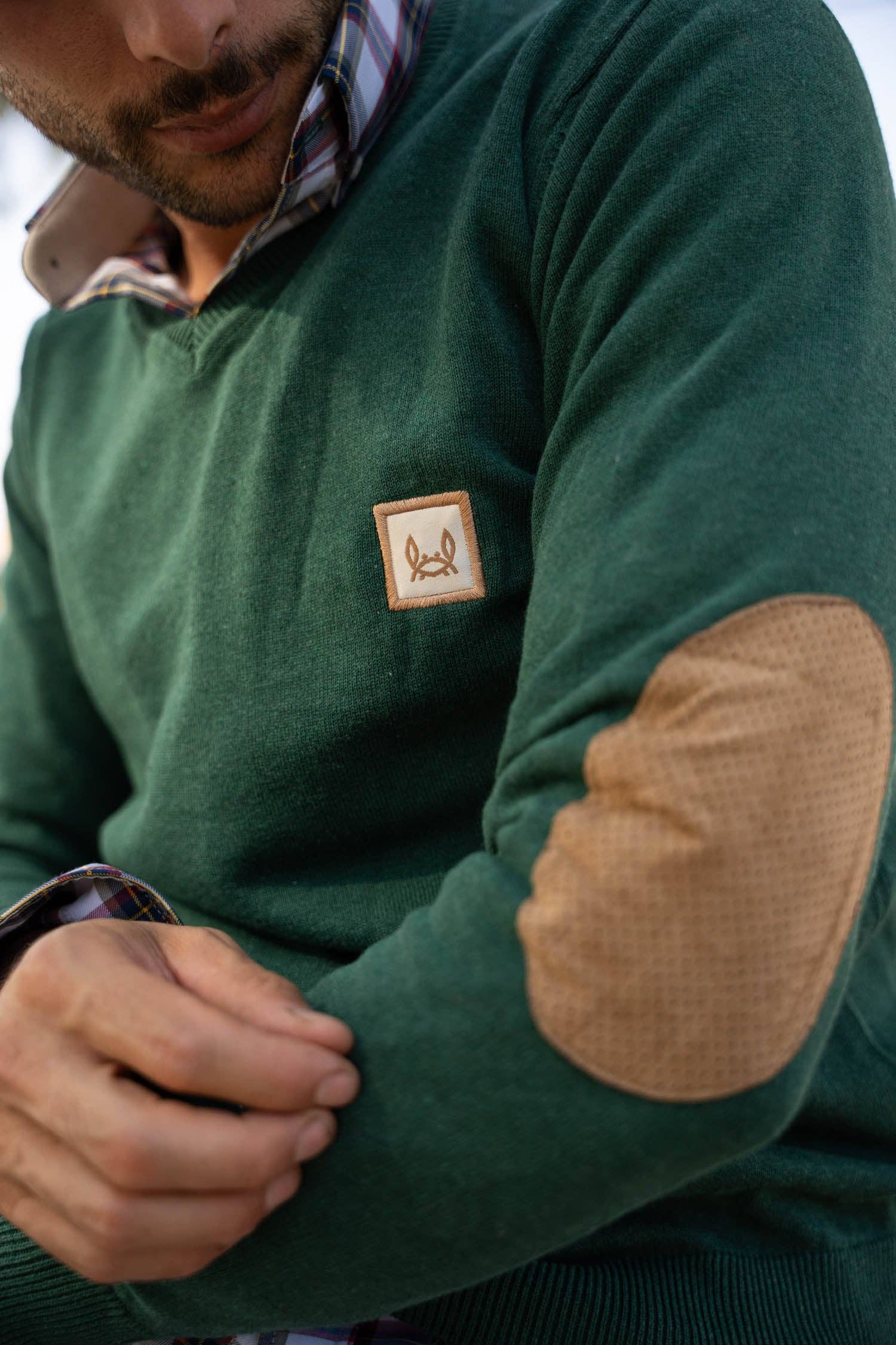 Custi Mikelo: Men's Clothing & Christmas Gifts - Wholesale Knit Sweater - Men's - Green Elbow Jersey4