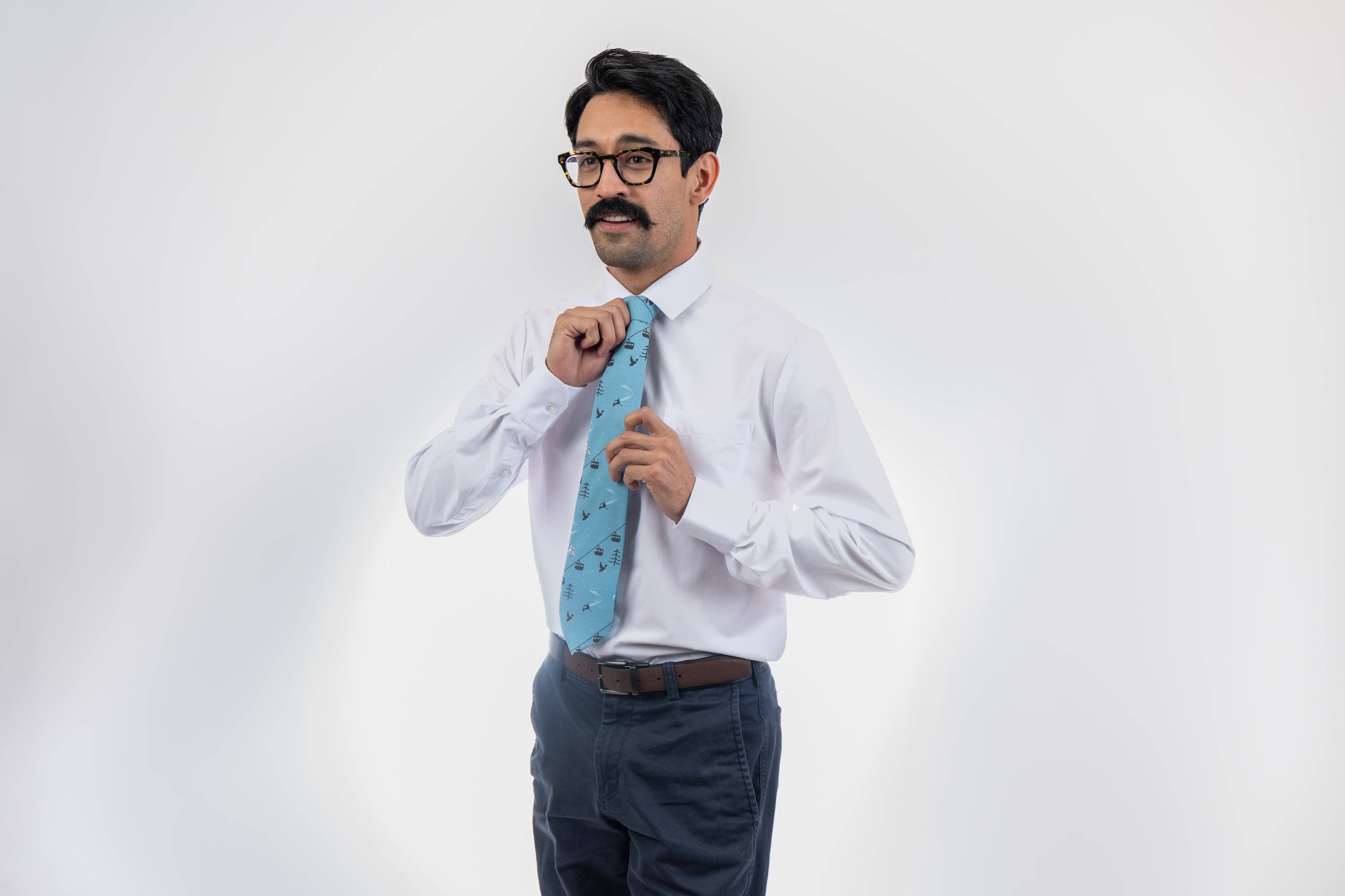 Bombora Ties - Wholesale Necktie - Men's - Lift Lines (Blue)5