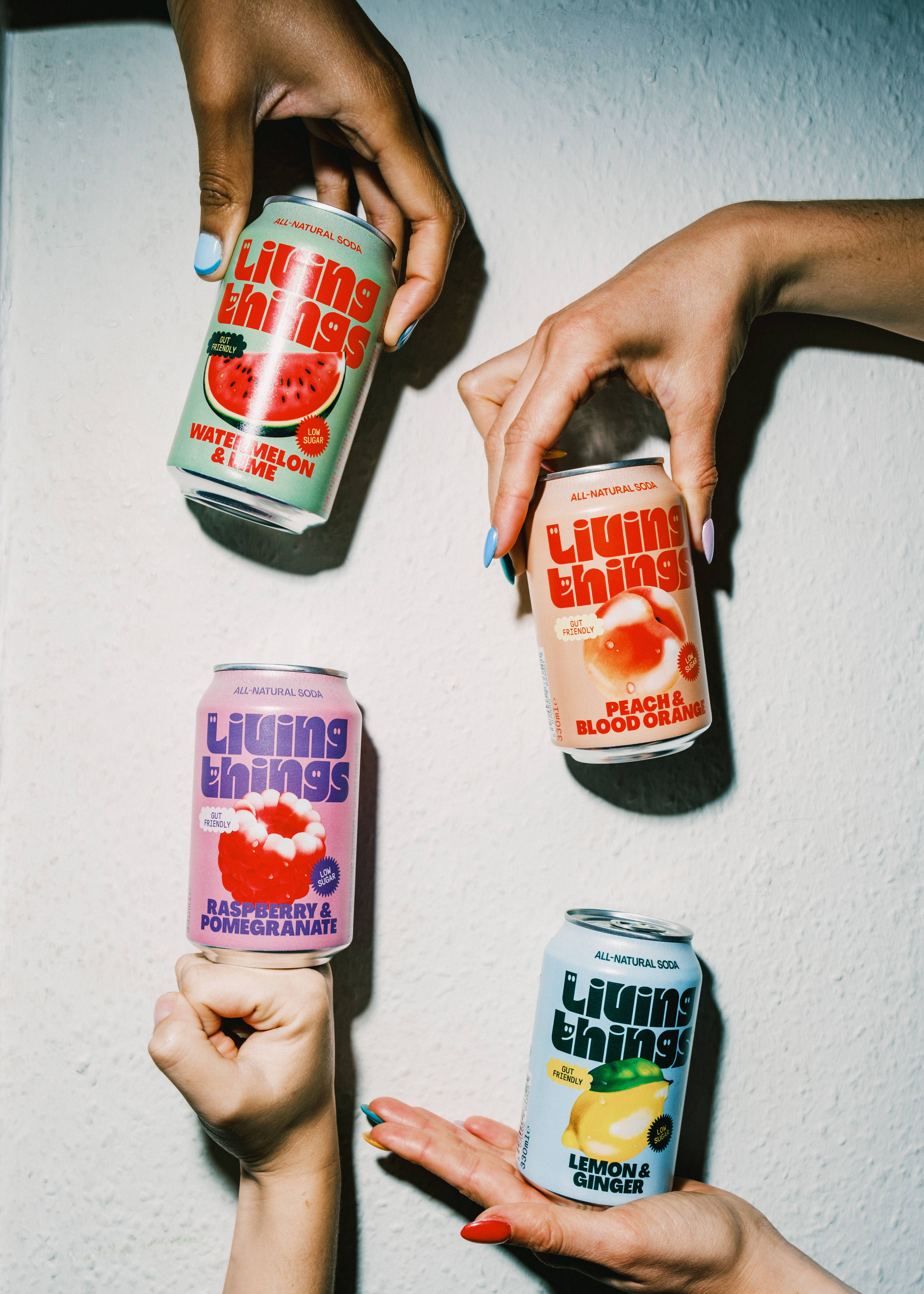 Living Things - Wholesale Soda/Carbonated Drink - Raspberry & Pomegranate Prebiotic Soda - Living Things 5