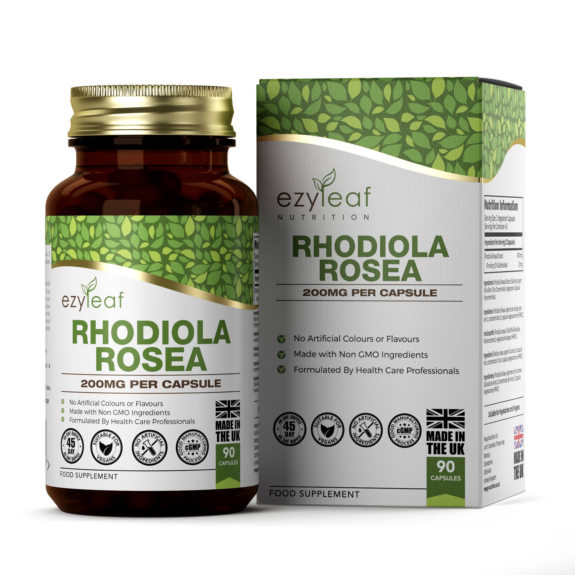Focus Supplements – wholesale Oral supplement/vitamin – Rhodiola Rosea 200mg 90 Capsules0