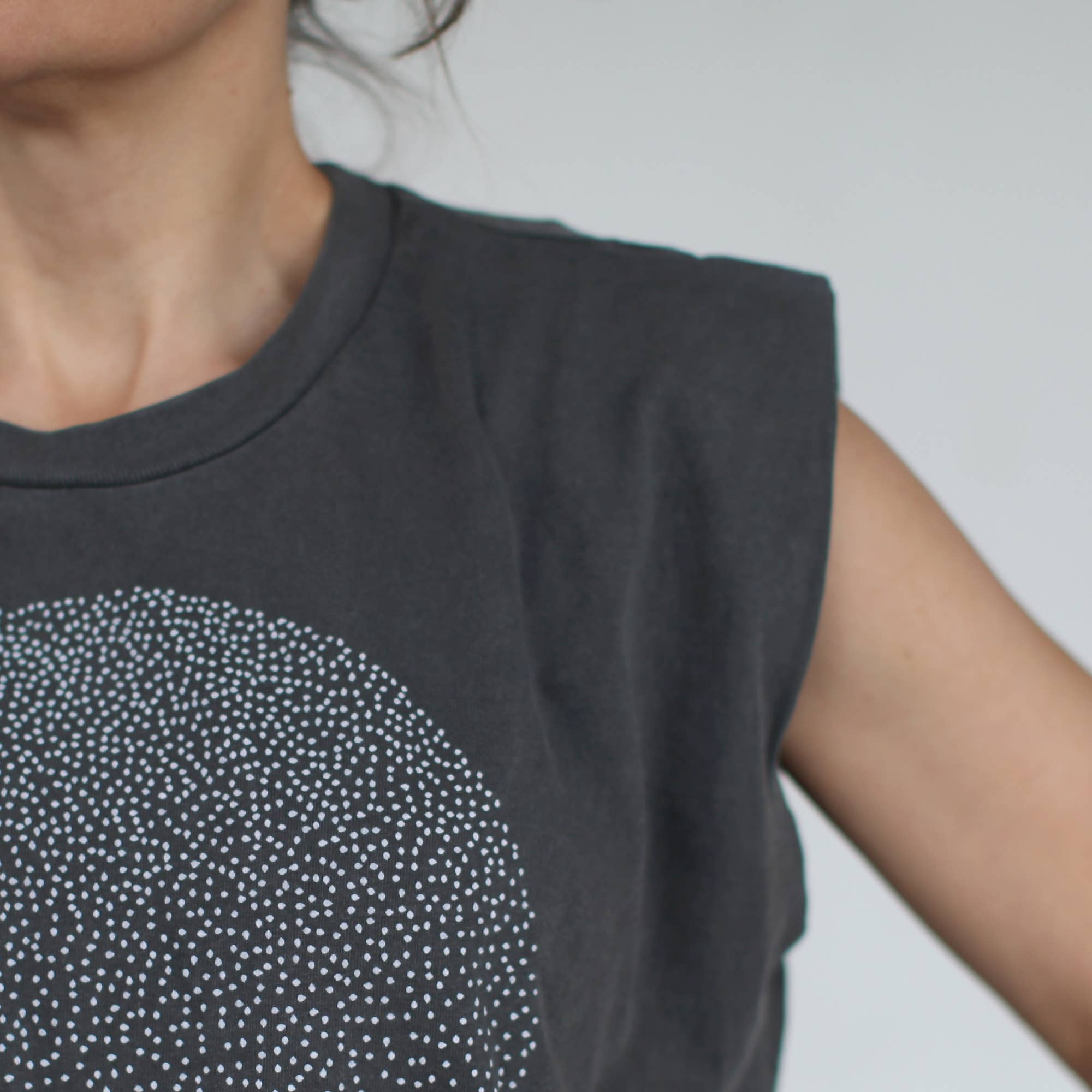 Blackbird Supply Co. - Wholesale Tank Top - Women's - Snow Globe Full Moon Womens 100% Cotton Muscle Tank Black1