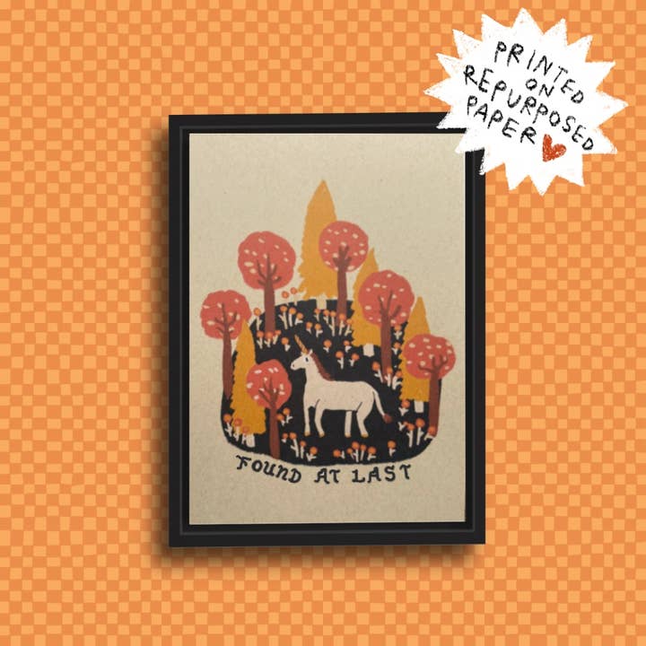 ♻️ FOUND AT LAST Art Print for wholesale by RANI BAN CO