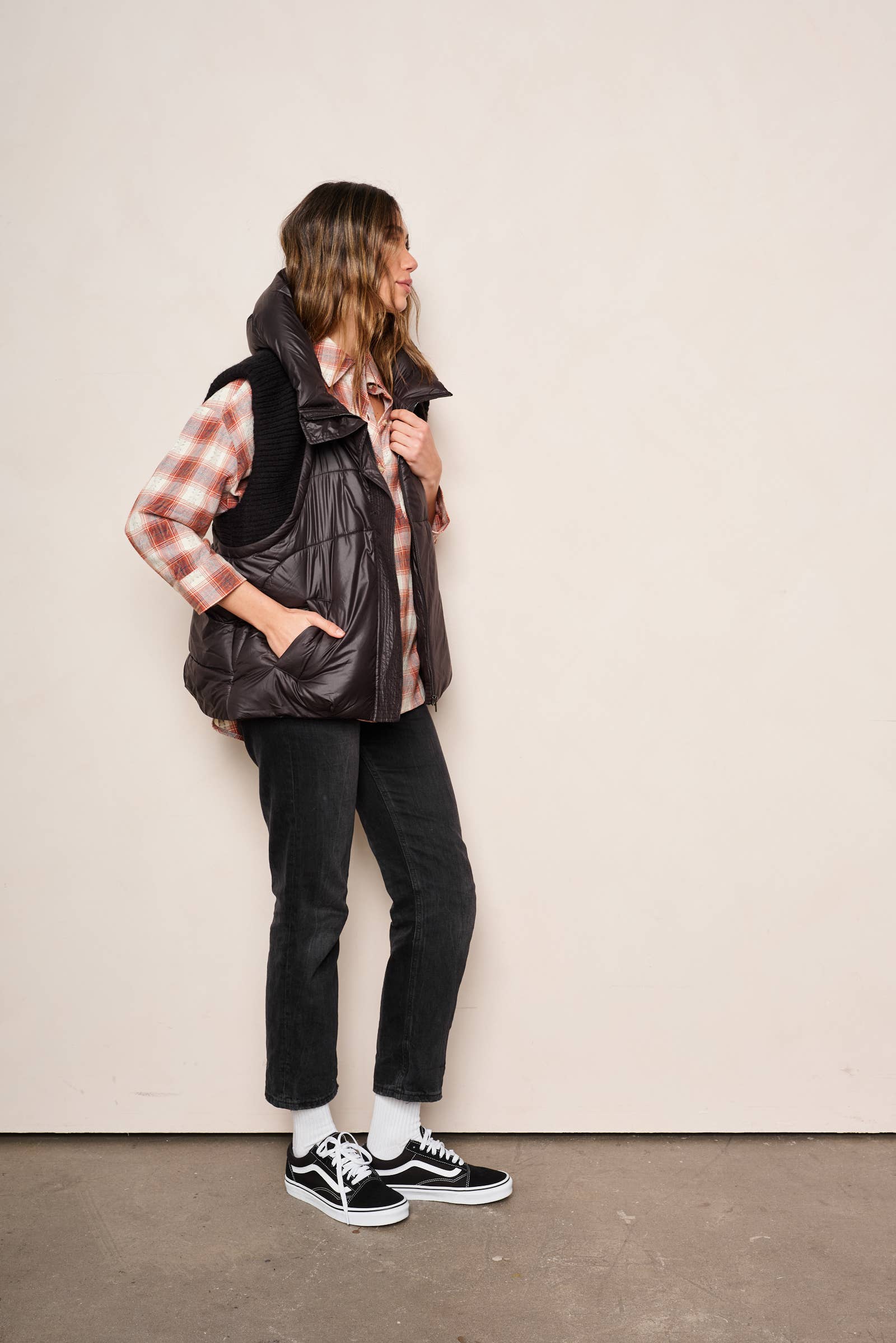 Nero GILET VIOLA in vendita all'ingrosso su Faire8