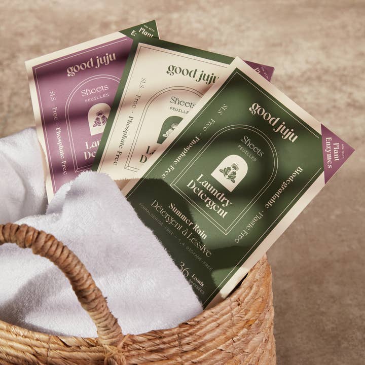 Good Juju Body & Home - Wholesale Laundry Detergent Powder/Pods - Laundry Detergent Sheets in Lavender Bloom