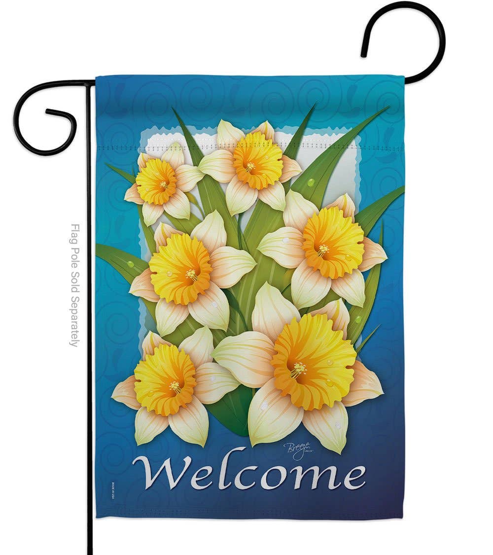Two Group Flag Co – wholesale Flag – Daffodils Garden Floral Decor Flag0