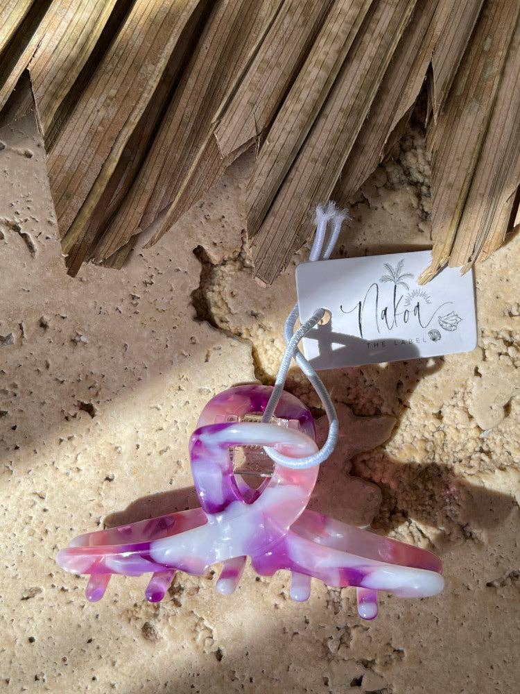 Nakoa The Label - Wholesale Hair clip – Women’s - Claw Clip - Acetate - Mini Loop - Sorbet