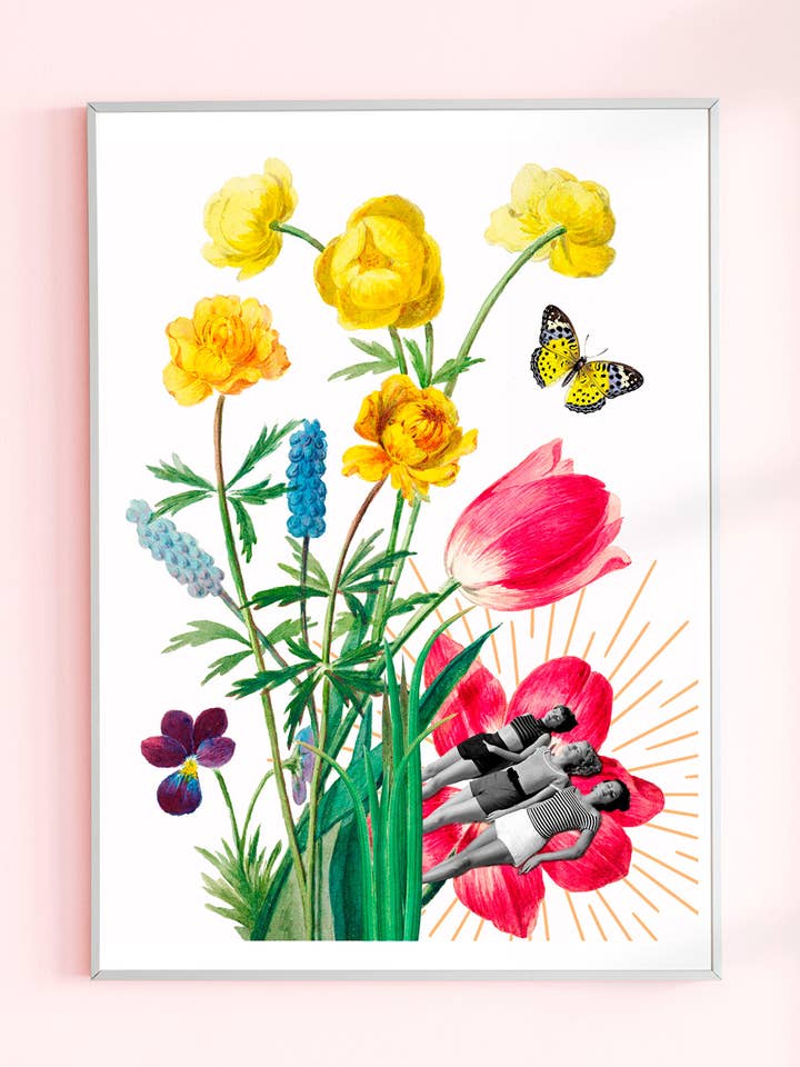 Plakat under solen for engroshandel hos Flora Florae