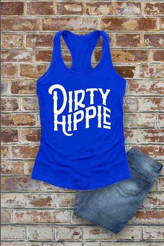 Top Avenue - Wholesale Tank Top - Women's - Dirty Hippie, Women Fit Fitted Racerback Tank Top3