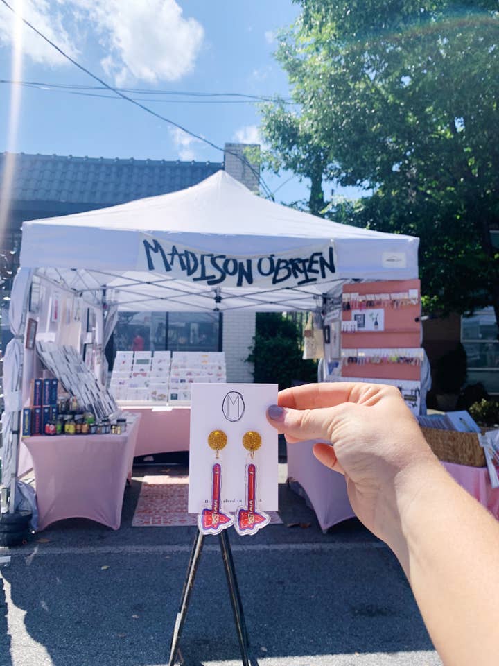 Atlanta Chop Earrings for wholesale by Madison O'Brien Art
