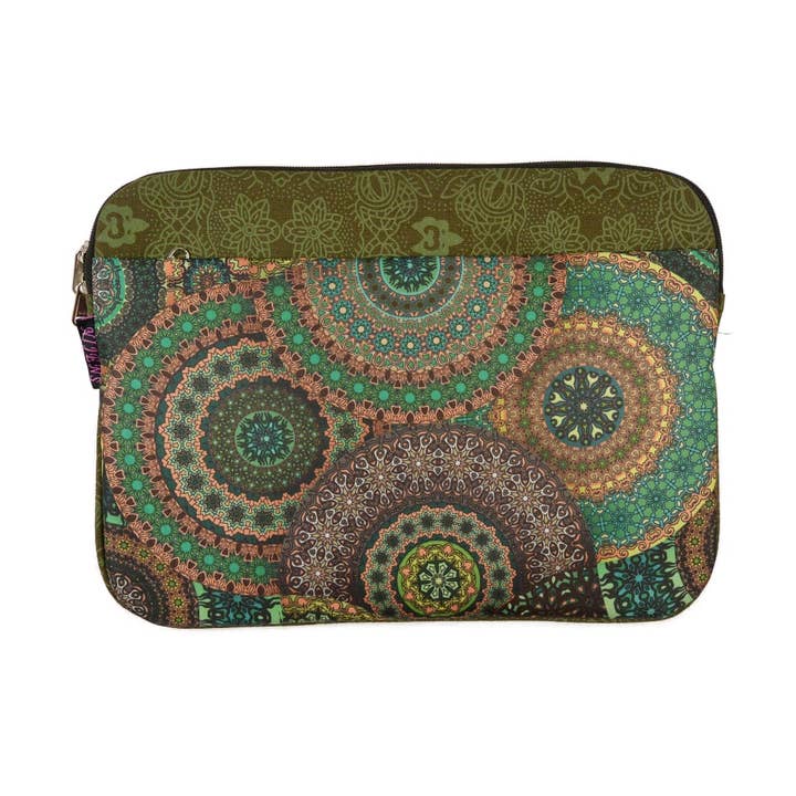 Housse pour ordinateur portable 13" avec motif mandala 4 pour la vente par Nijens