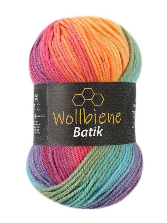 Ullbi Batik färgskiftande ull 100gr för wholesale av Wollbiene