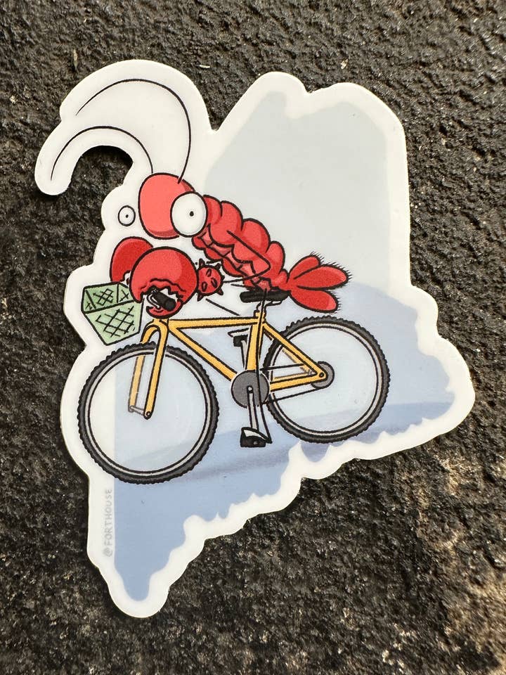 Maine Lobster Fahrradaufkleber für den Großhandel von FortHouse Studios