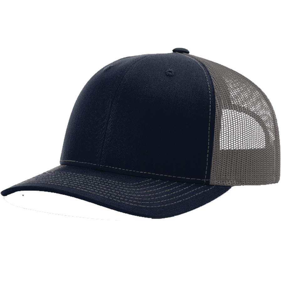 Stryder Gear – wholesale Trucker hat – Unisex – Stanley Idaho Teal Destination on Navy, Charcoal1