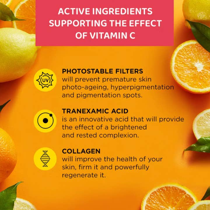 Eveline Cosmetics - Wholesale SPF Moisturizer - Vitamin C 3x Action Moisturizing Protective Day Cream SPF 50 (30ml)