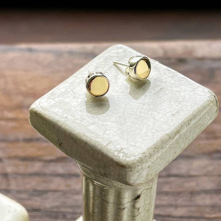 Comoda Stud Earrings - Brass for wholesale by Martini Metal Craft